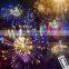 Multicolor Hanging Starburst String Light 120Leds DIY Firework Copper Fairy Garland Christmas Outdoor Lights Twinkle Light