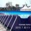 Customized Large Size Inflatable Steel Frame Swimming Water Pool
