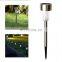 Led solar plug light lawn light stainless steel garden decorative light