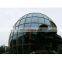 Glass factory bent glass for exterior construction