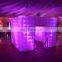 Customized Colorful LED Inflatable Photo Booth With LED Tube Lights For Hot Sale