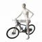 Fiberglass Cycling Men mannequin White Fashion Male Full Body Model QC1