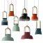 Nordic Macaron Teapot Creative Modern Minimalist Pendant Lamp Wooden Ring Bar Restaurant Chandelier