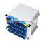 FTTH PLC 1x2 1x4 1x8 1x16 1X32 1X64  sc upc apc connector steel tube nap 1*8 withPLC splitter