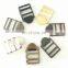 Plated bag accessory color cheap double bar metal brass/iron strap ladder buckle