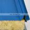 rock wool insulation 120 minutes fireproof prefabricated house roofing sandwich panel building material
