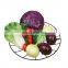 K&B hot sale high quality modern style round shape black metal fruit basket stand bowl