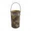 new design MDF wood antique bark ramadan lanterns candle holder with glass cup