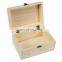 3 x Plain Unpainted Wooden Treasure Chest Jewellery Storage Wood Box Case Set
