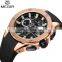 MEGIR 2053G Boy's Fashion Quartz Hand Watch Rubber Strap Watch Sport Men