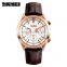 SKMEI 9127 Luxury Brand Leather Strap Quartz Wrist Watch Fashion Complete Calendar Watches Men