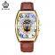 MG.ORKINA MG091 Fashion Watches For Mans Analog Automatic Mechanical 2019 Latest Leather Strap Men Watch Clock