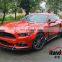 Runde Car Modification Resin Material Flame Wide Body Wheel Eyebrow Front Lip Side Skirt Spoiler For 15-17 Ford Mustang Body Kit