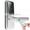 Tuya Smart App Remote Dynamic Password Wood Door Lock Smart Fingerprint Door Lock For Bedroom With Usb Power Supply