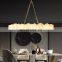Marble lamp living room chandelier villa duplex building dining room bedroom European style luxury chandelier