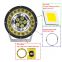 9 Inch 162W Round LED Driving Spotlight Work Light with DRL