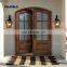 Solid Wood 100% Mahogany Double Front Door Finished Door Main Entrance Wooden Door Design