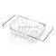 Telescopic Stainless Steel Over the Sink Adjustable Drying Vegetable Washing Basin Storage Basket Kitchen Dish Drain Rack