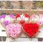 6 Rose Flowers of Heart-shaped Iron Basket Rose Soap Flower Gift Box for Christmas Wedding Party Event Decor Valentines Day Gift