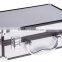 Custom silver hard shell aluminum makeup vanity case, cosmetic storage travel carrying case