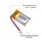 UFX 901428 260mAh 3.7V Lithium-ion Rechargeable Cell Factory Customized for Portable Monitor