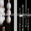Factory direct sales pearl ball brass chandelier suitable for luxury villa home hotel indoor linear decorative lighting