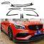C117 Update CLA45 AMG Carbon Fiber Front Bumper Trim Front  Canard Fin For Benz C117 CLA 16-19