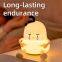 High Quality Technology Silicone Rgb Sensor Table Touch Baby Cute Kids Lamp Timing switch silicone Night Light For Kids