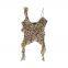 European and American style women's new layered decorative printed silk mesh asymmetrical top