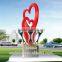 Stainless Steel Sculpture Metal Garden Art Modern Outdoor Matte Large Metal Garden