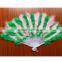 Good quality Ostrich 11 colors elegant large feather folding hand fan for wedding Party supplies
