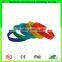 Adverting Colorful Segmented Colors Custom Hand Bracelet Silicon