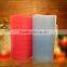 Multi-colored paraffin wax flameless LED candle with remote control