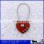 Small 3 Dials Heart Shape Cable Combination Luggage Lock