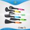 KITCHEN KING turner/slotted spoon/spoon/soup ladle/pasta spoon/skimmer nylon cooking tools set with stand
