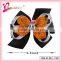 2014 Super hot sale in America grosgrain ribbon bow halloween hair accessorieson bow hairgrip (XH11-7302-1)