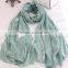 New Design Butterfly Embroidery Cotton Fashion Ladies Scarf