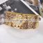 Stament leopard golden crystal enamel bangle for women
