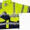 Workwear EN471 CLASS 3 Hi Vis Reflective Safety Parka jacket with hood