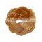 Gold Tone Thick Heavy Wide Braided Metal Hinged Bangle