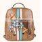 Korea Lovely Horse Patch fashion high school leather backpack