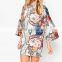 Kimono t-shirt digital print summer pretty dress design apparel suppliers
