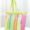 2015 new design colorful pvc folding shopping bag large capacity tote bag made in China