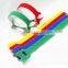 High Quality Colorful Logo Print Tie Strap Hook And Loop Tape