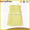 Hot one piece softtextile solid color plain dresses for girls of 6 years old