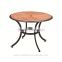 2016 new Aluminum frame fashion round wooden table