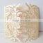 Artistic & rustic ivory laser cut wedding invitations                        
                                                Quality Choice