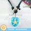 2015 Yiwu Market Popular Wax Cord Chain Amber Starfish Necklace for Sale