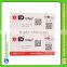 Customer printed plastic snap off key tag card with qr code                        
                                                Quality Choice