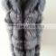 2016 hot selling silver fox fur vest